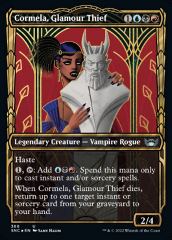 Cormela, Glamour Thief (Showcase Golden Age Gilded Foil) [Streets of New Capenna] | Webway Games