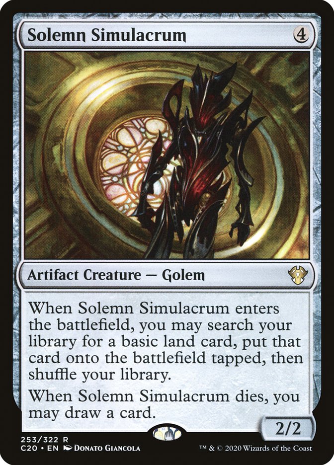 Solemn Simulacrum [Commander 2020] | Webway Games