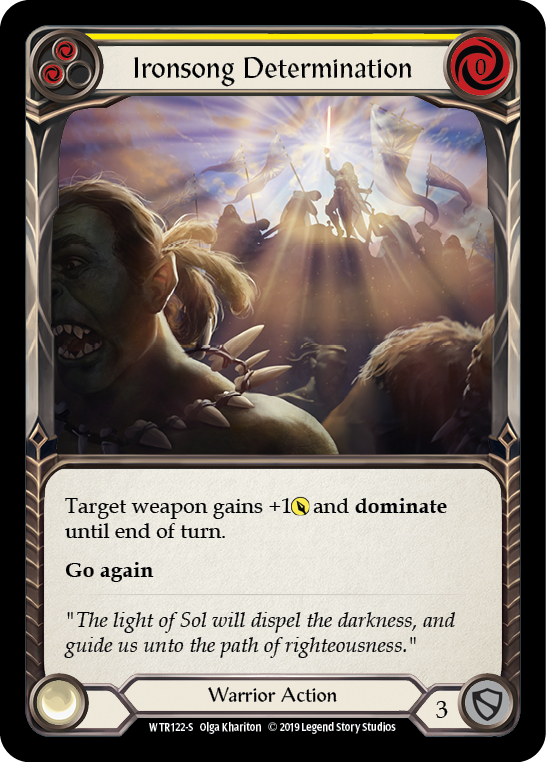 Ironsong Determination [WTR122-S] Alpha Print Normal | Webway Games