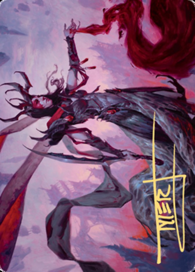 Drana, the Last Bloodchief Art Card (Gold-Stamped Signature) [Zendikar Rising Art Series] | Webway Games