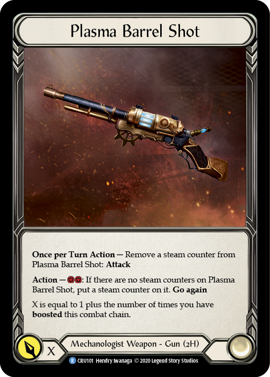 Plasma Barrel Shot [CRU101] 1st Edition Cold Foil | Webway Games