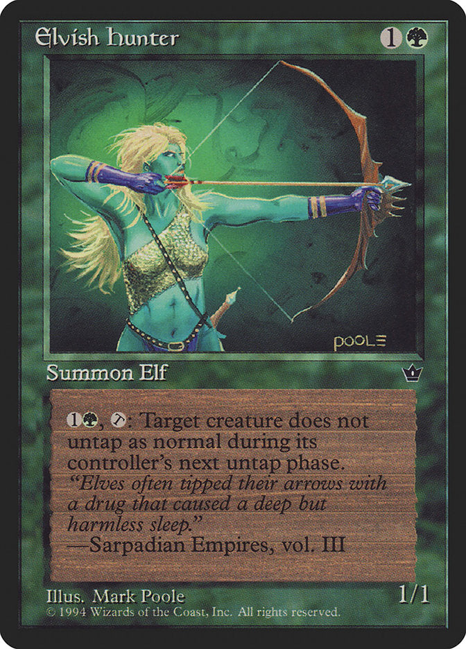 Elvish Hunter (Mark Poole) [Fallen Empires] | Webway Games