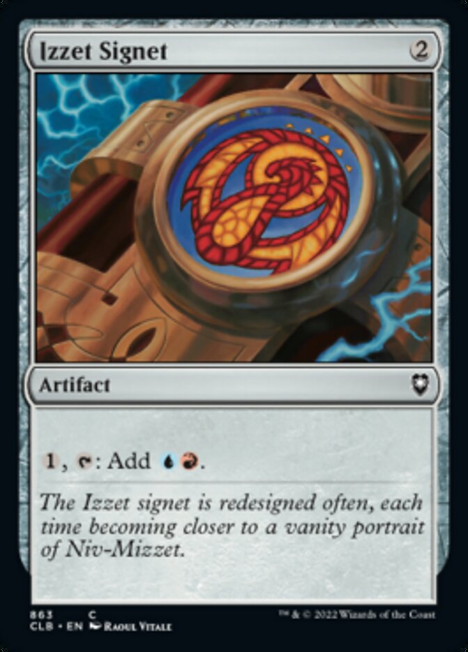 Izzet Signet [Commander Legends: Battle for Baldur's Gate] | Webway Games