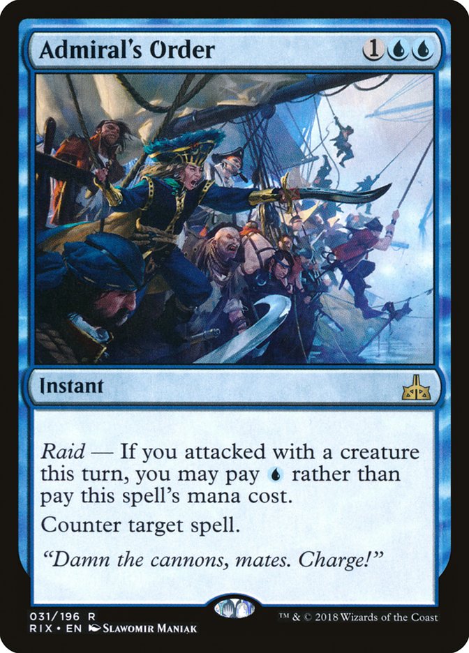 Admiral's Order [Rivals of Ixalan] | Webway Games