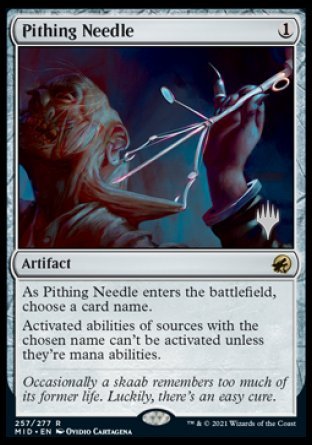 Pithing Needle (Promo Pack) [Innistrad: Midnight Hunt Promos] | Webway Games
