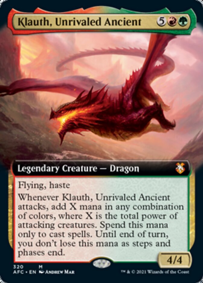 Klauth, Unrivaled Ancient (Extended) [Dungeons & Dragons: Adventures in the Forgotten Realms Commander] | Webway Games