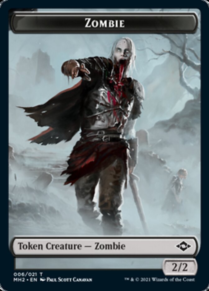 Zombie Token [Modern Horizons 2 Tokens] | Webway Games
