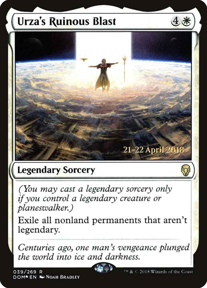 Urza's Ruinous Blast  (Prerelease) [Dominaria Prerelease Promos] | Webway Games