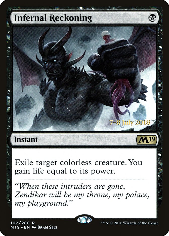Infernal Reckoning  (Prerelease) [Core Set 2019 Prerelease Promos] | Webway Games