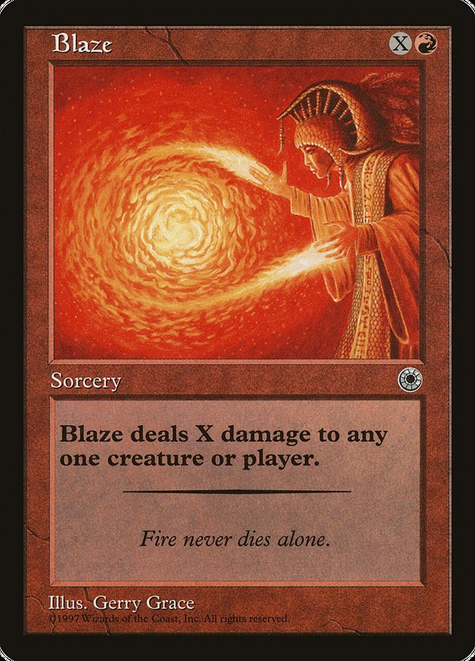 Blaze (With Flavor Text) [Portal] | Webway Games