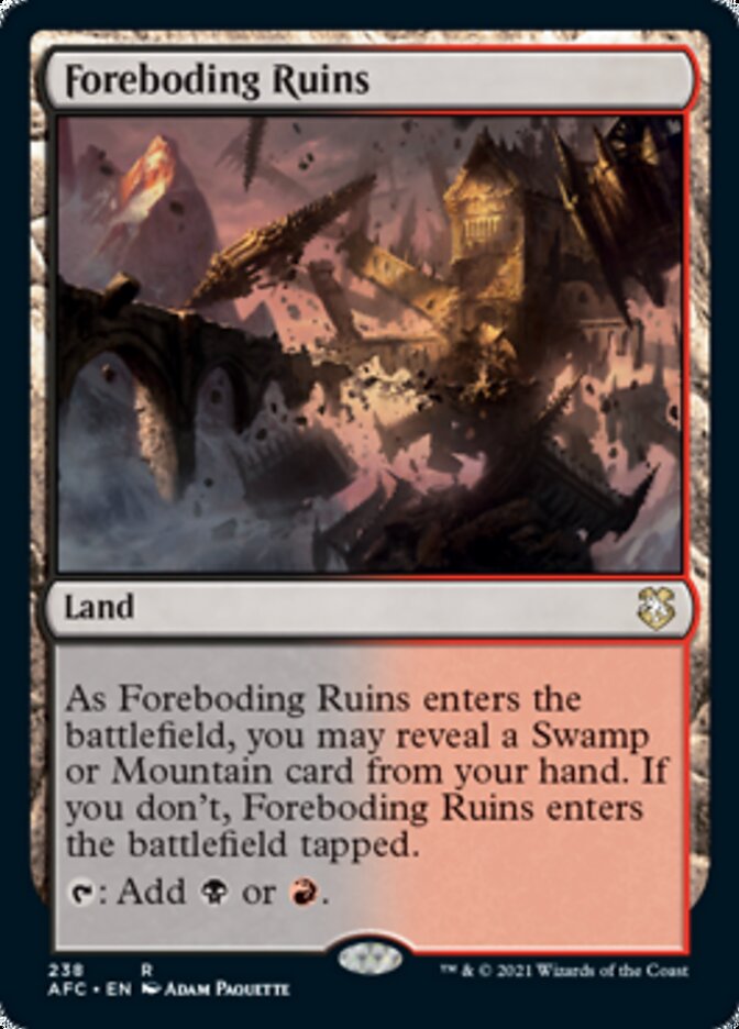 Foreboding Ruins [Dungeons & Dragons: Adventures in the Forgotten Realms Commander] | Webway Games