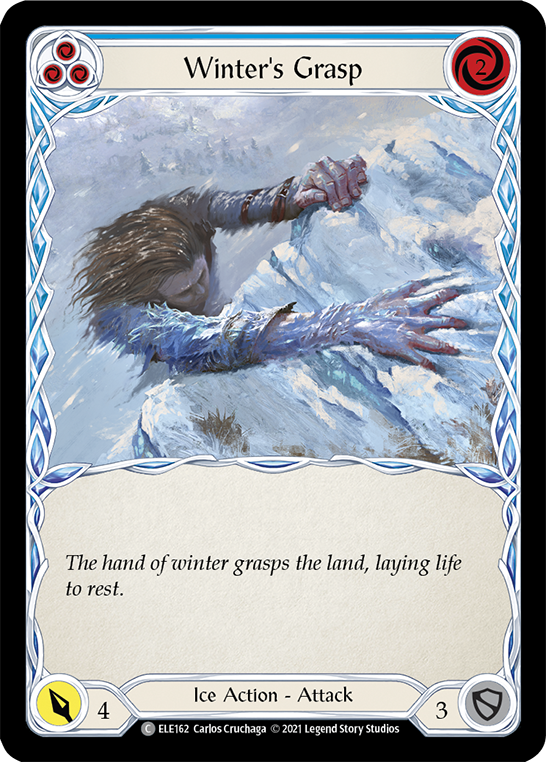 Winter's Grasp (Blue) [ELE162] (Tales of Aria)  1st Edition Normal | Webway Games