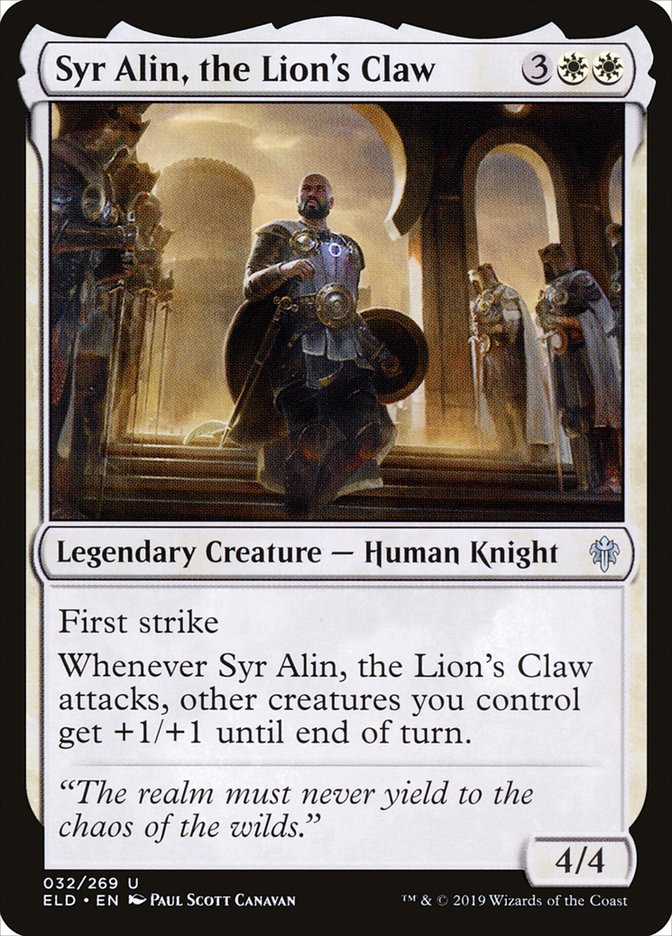 Syr Alin, the Lion's Claw [Throne of Eldraine] | Webway Games