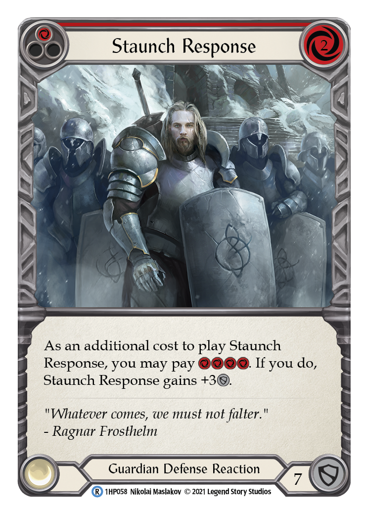 Staunch Response (Red) [1HP058] | Webway Games