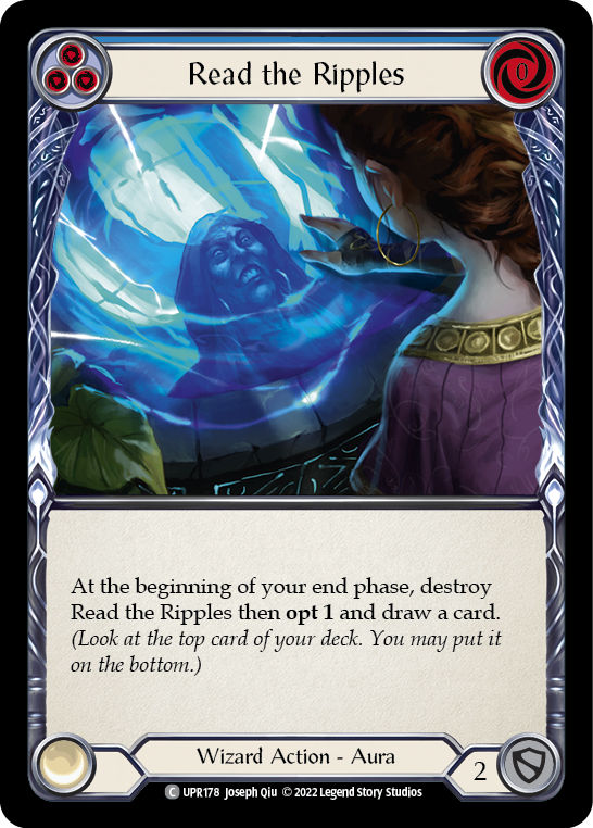 Read the Ripples (Blue) [UPR178] (Uprising)  Rainbow Foil | Webway Games