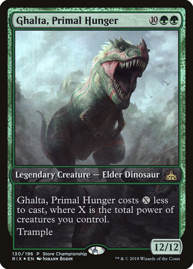 Ghalta, Primal Hunger (Store Championship) (Extended) [Rivals of Ixalan Promos] | Webway Games