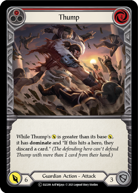 Thump (Red) [U-ELE209] Unlimited Rainbow Foil | Webway Games