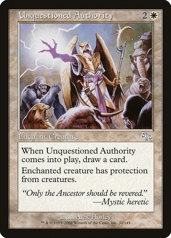 Unquestioned Authority [Judgment] | Webway Games