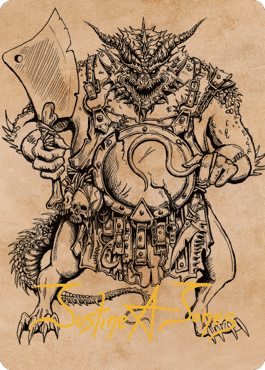 Thrakkus the Butcher Art Card (Gold-Stamped Signature) [Commander Legends: Battle for Baldur's Gate Art Series] | Webway Games