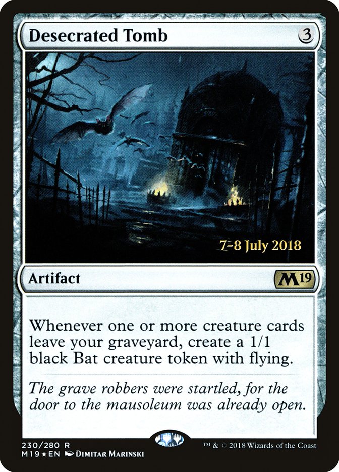 Desecrated Tomb  (Prerelease) [Core Set 2019 Prerelease Promos] | Webway Games