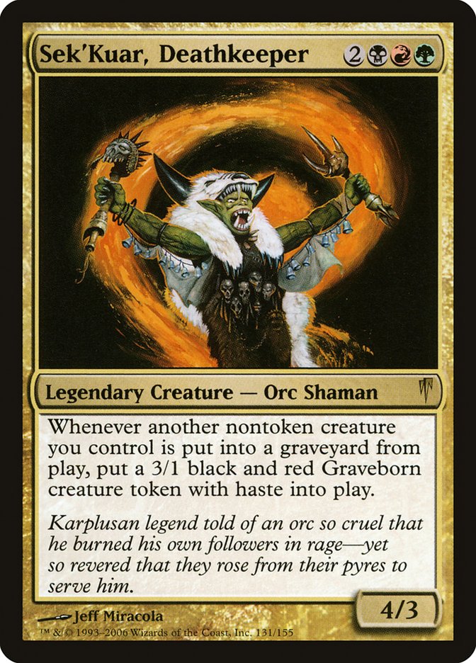 Sek'Kuar, Deathkeeper [Coldsnap] | Webway Games