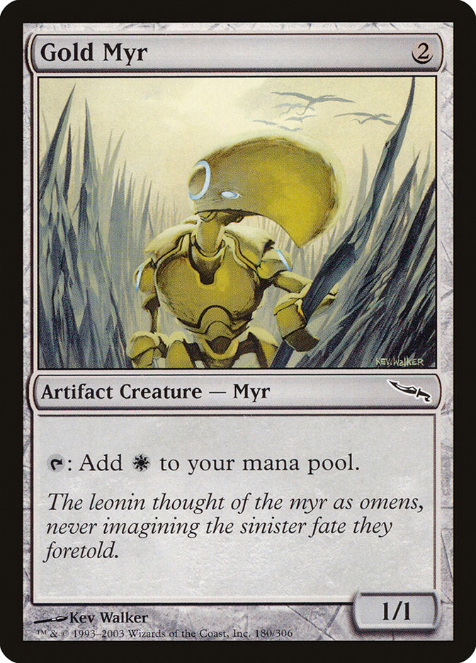 Gold Myr [Mirrodin] | Webway Games