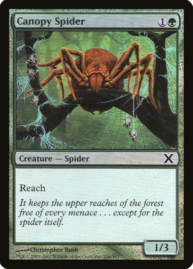 Canopy Spider (Premium Foil) [Tenth Edition] | Webway Games