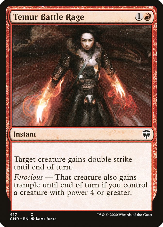 Temur Battle Rage [Commander Legends] | Webway Games