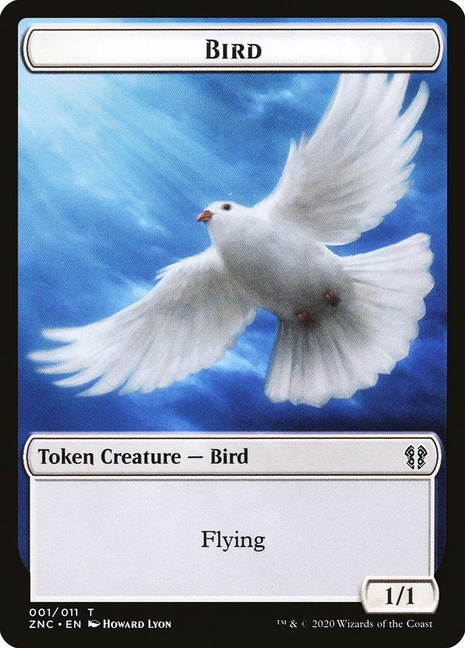 Bird // Kor Ally Double-sided Token [Zendikar Rising Commander Tokens] | Webway Games