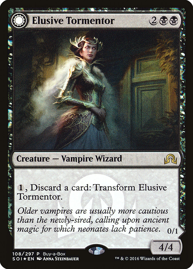 Elusive Tormentor // Insidious Mist (Buy-A-Box) [Shadows over Innistrad Promos] | Webway Games