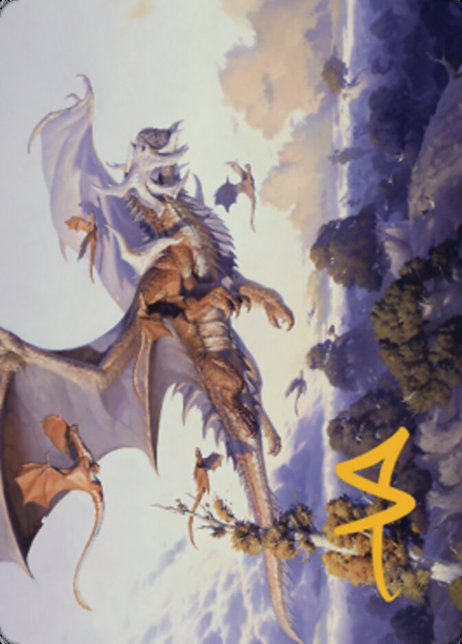 Rith, Liberated Primeval Art Card (Gold-Stamped Signature) [Dominaria United Art Series] | Webway Games