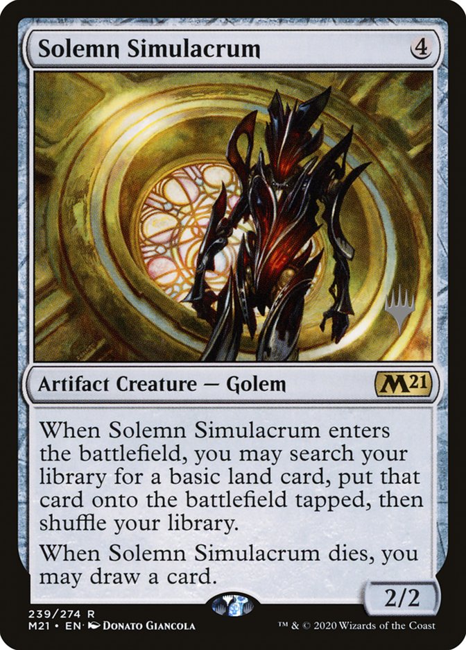 Solemn Simulacrum (Promo Pack) [Core Set 2021 Promos] | Webway Games