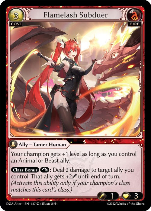 Flamelash Subduer (137) [Dawn of Ashes: Alter Edition] | Webway Games
