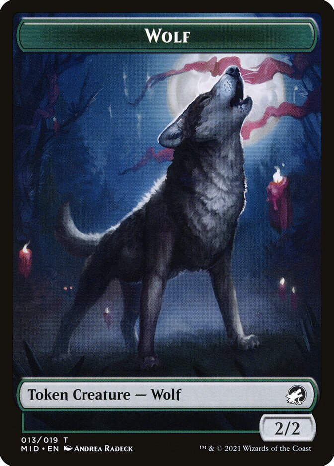 Wolf (013) // Clue (016) Double-sided Token [Challenger Decks 2022 Tokens] | Webway Games