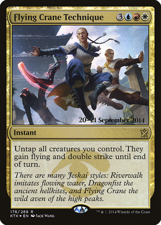 Flying Crane Technique  (Prerelease) [Khans of Tarkir Prerelease Promos] | Webway Games