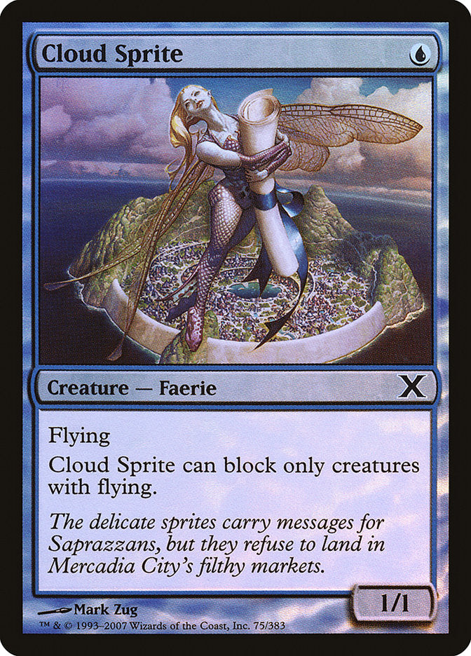Cloud Sprite (Premium Foil) [Tenth Edition] | Webway Games