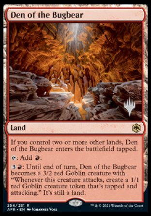 Den of the Bugbear (Promo Pack) [Dungeons & Dragons: Adventures in the Forgotten Realms Promos] | Webway Games