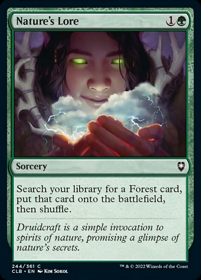 Nature's Lore [Commander Legends: Battle for Baldur's Gate] | Webway Games