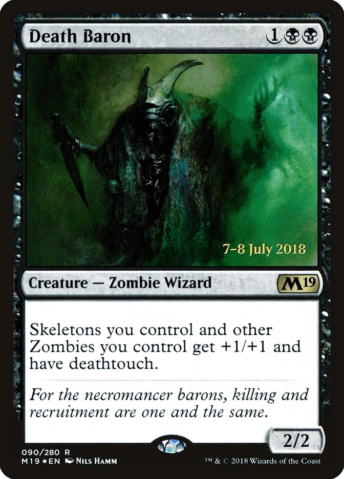 Death Baron  (Prerelease) [Core Set 2019 Prerelease Promos] | Webway Games