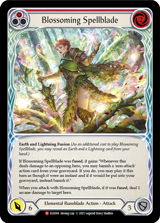 Blossoming Spellblade [ELE064] (Tales of Aria)  1st Edition Rainbow Foil | Webway Games