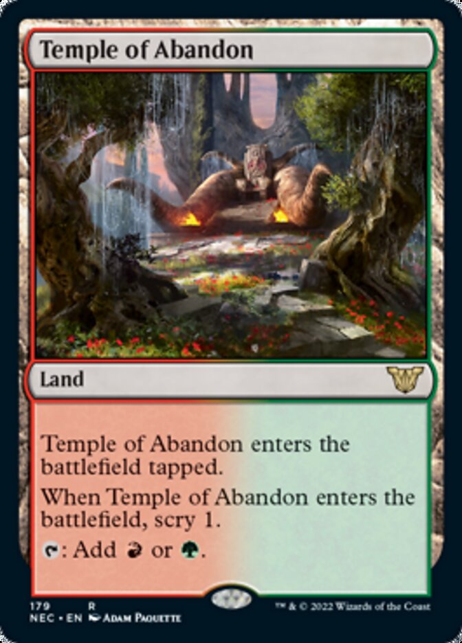 Temple of Abandon [Kamigawa: Neon Dynasty Commander] | Webway Games