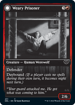 Weary Prisoner // Wrathful Jailbreaker [Innistrad: Double Feature] | Webway Games