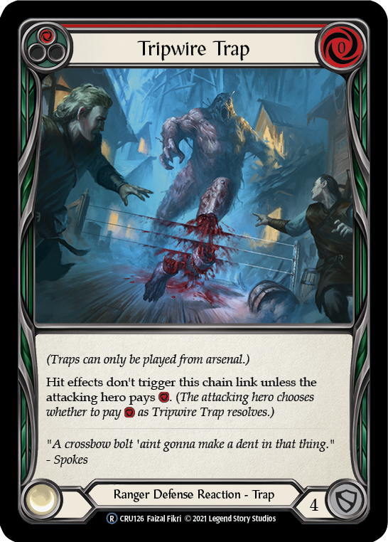 Tripwire Trap (Rainbow Foil) [CRU126-RF] Unlimited Rainbow Foil | Webway Games