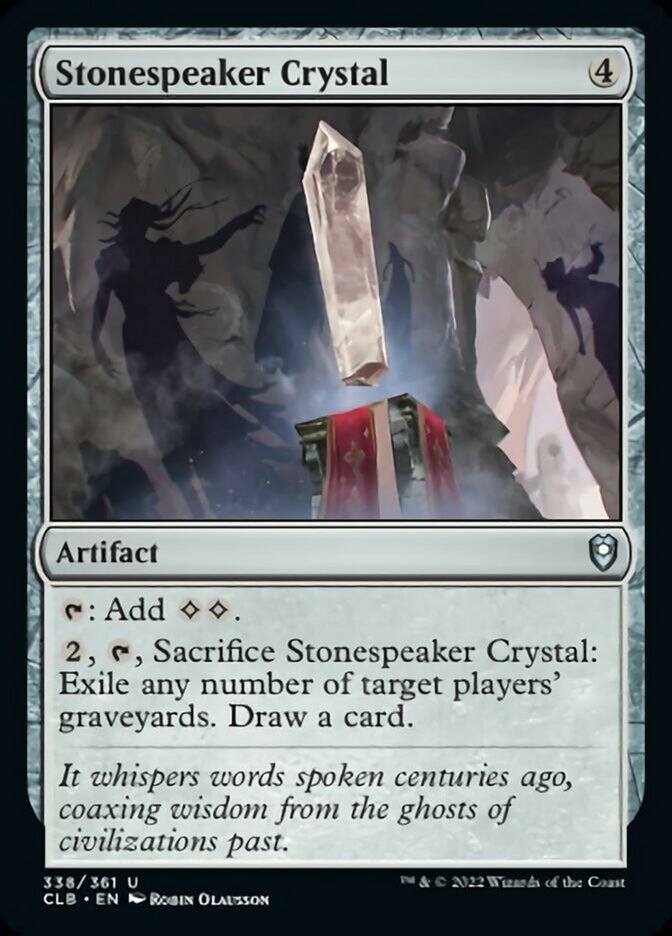 Stonespeaker Crystal [Commander Legends: Battle for Baldur's Gate] | Webway Games