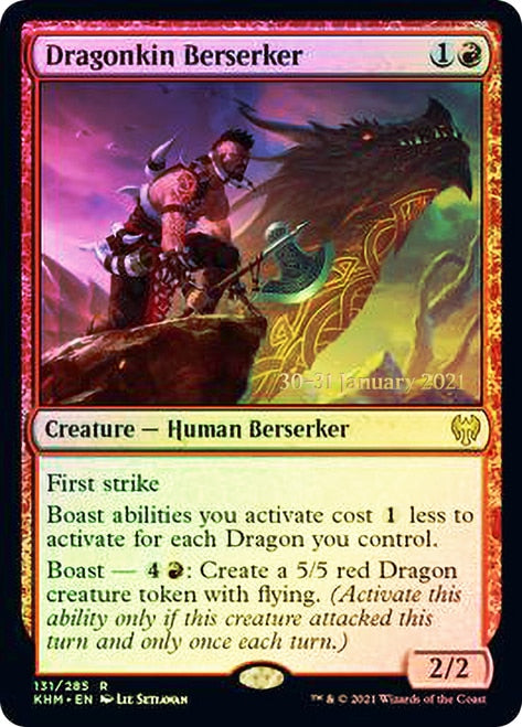 Dragonkin Berserker  [Kaldheim Prerelease Promos] | Webway Games