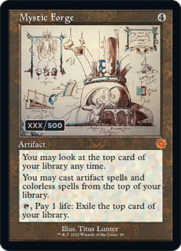 Mystic Forge (Retro Schematic) (Serial Numbered) [The Brothers' War Retro Artifacts] | Webway Games