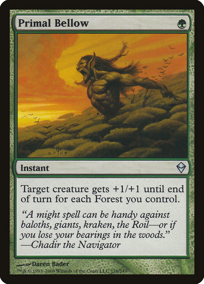Primal Bellow [Zendikar] | Webway Games