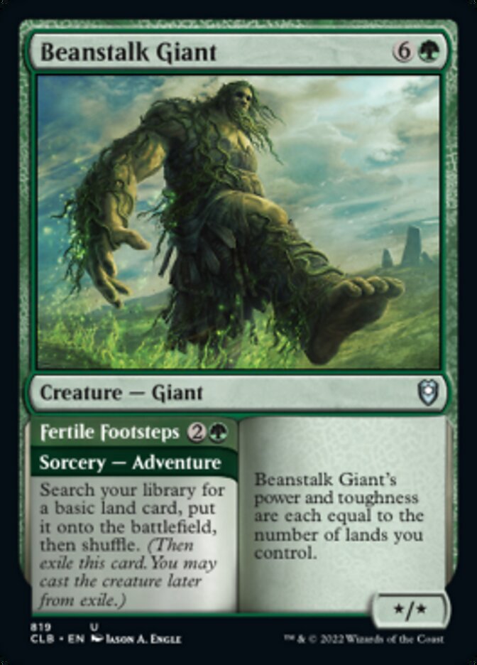 Beanstalk Giant // Fertile Footsteps [Commander Legends: Battle for Baldur's Gate] | Webway Games