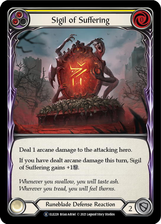 Sigil of Suffering (Yellow) [U-ELE228] Unlimited Normal | Webway Games