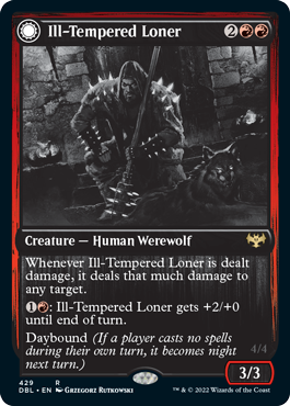 Ill-Tempered Loner // Howlpack Avenger [Innistrad: Double Feature] | Webway Games